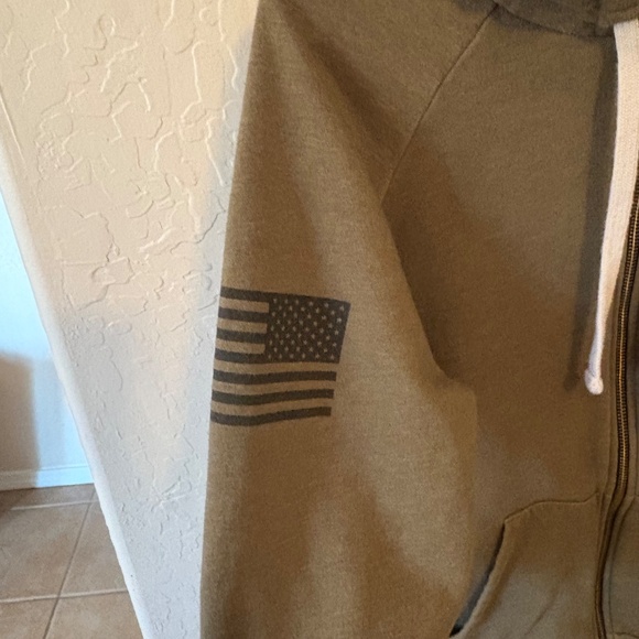 WOMEN'S HEART AND SOUL OF A WARRIOR FULL-ZIP HOODIE - MILITARY GREEN XL - Picture 4 of 8